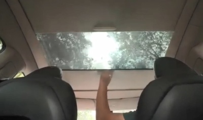 特斯拉Model Y 手动天幕遮阳帘